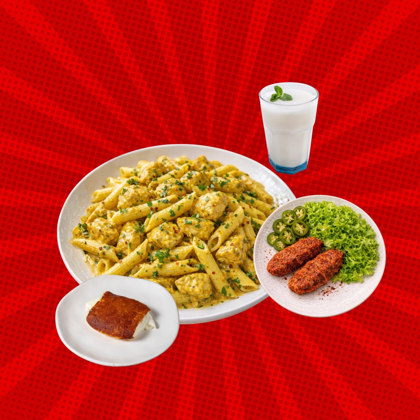 Körilim Tavuklu + Tatlı + İçecek