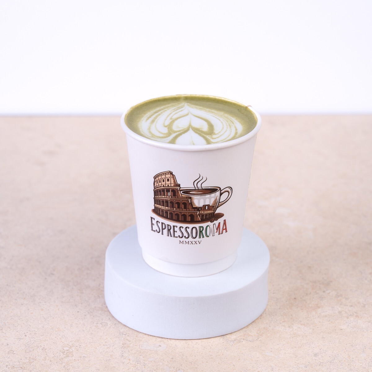 Blueberry Matcha Latte 8 oz