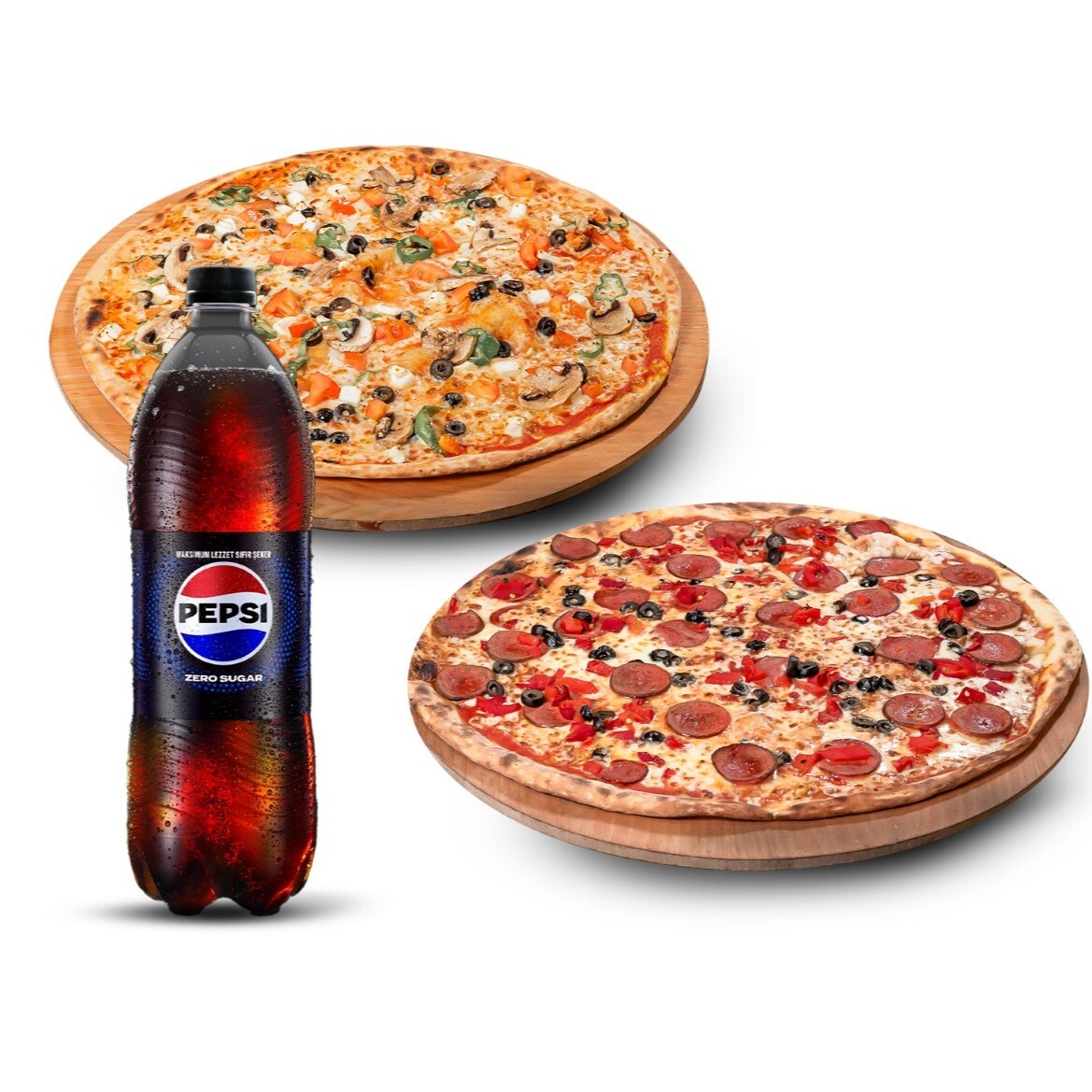 2'li Orta Boy Pizza Menü