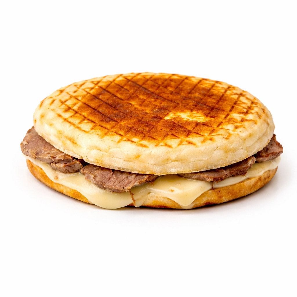 Kavurmalı Kaşarlı Bazlama Tost