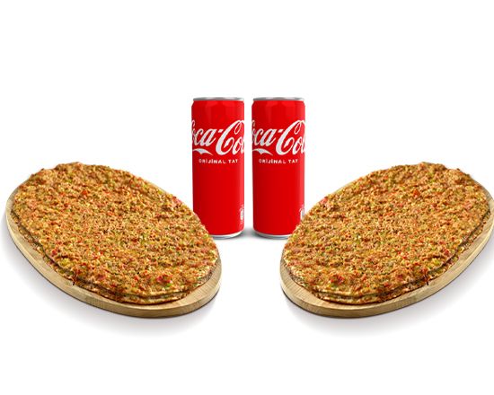 4 Adet Lahmacun + 2 Adet Kutu İçecek