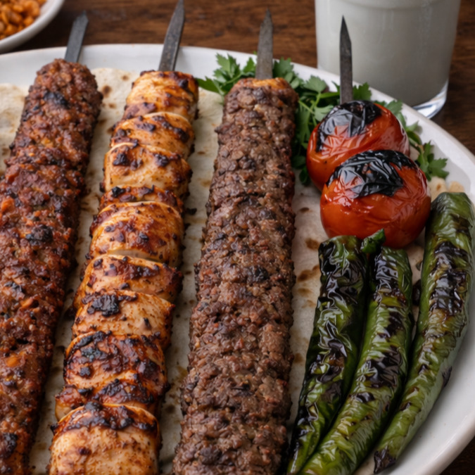 2 Şiş Adana+2 Şiş Tavuk