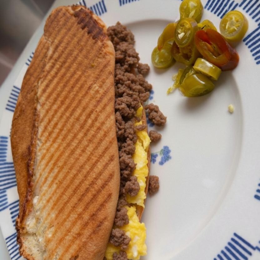 Kıymalı Yumurtalı Tost