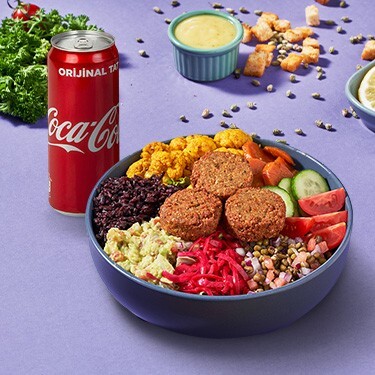 Falafelli Bowl + Coca-Cola (25 cl.)