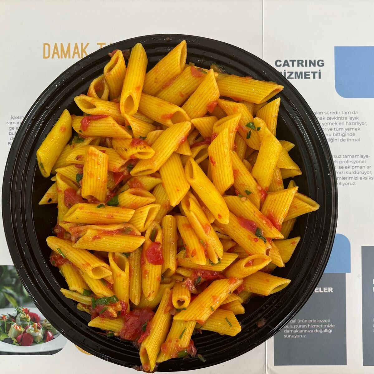 Domates Soslu Penne Makarna