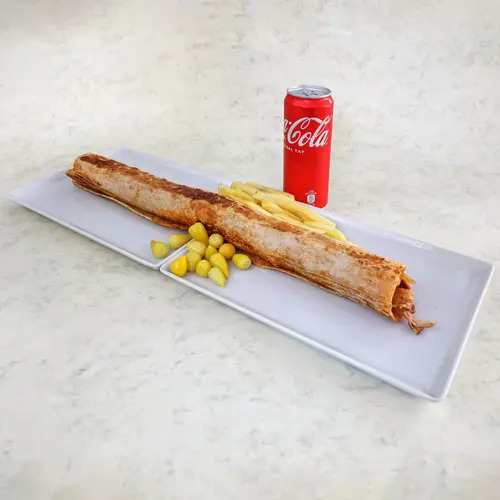 Ateş Mega Tavuk Döner Dürüm Menü 2