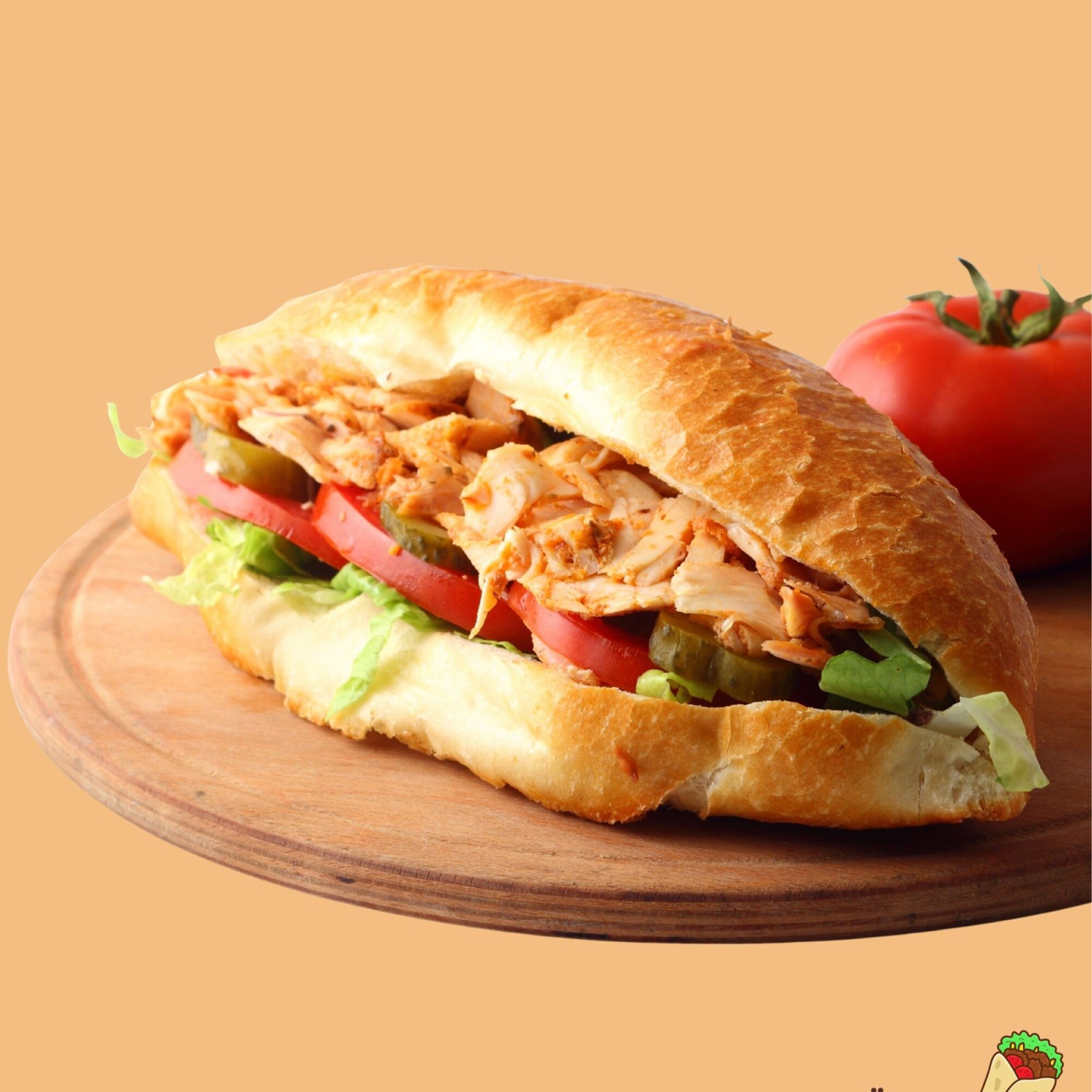 Tavuk Döner Sandviç (100 gr.)