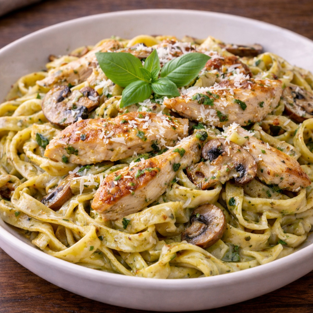 Tavuklu Fettucine
