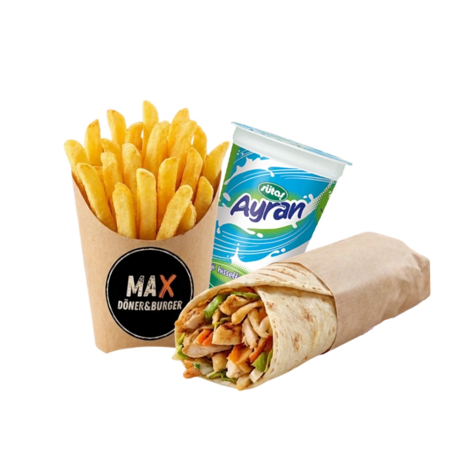 Standart Füze Tavuk Dürüm (menü)