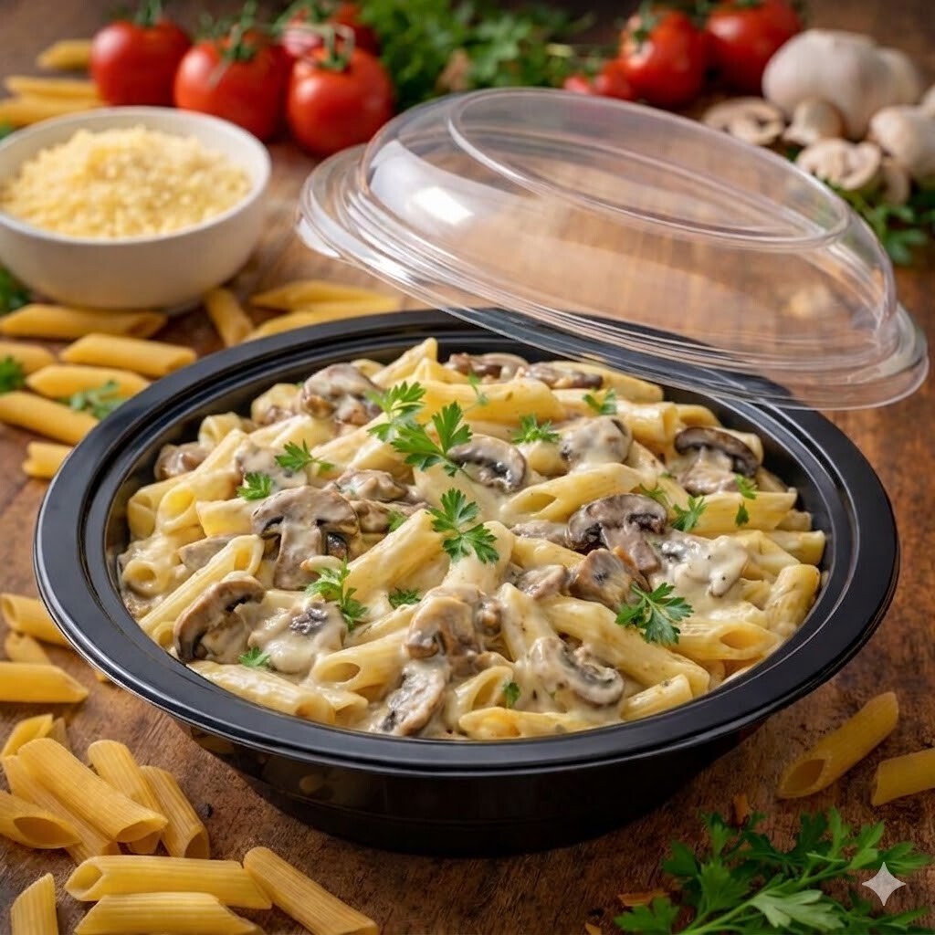 Kremalı Mantarlı Penne