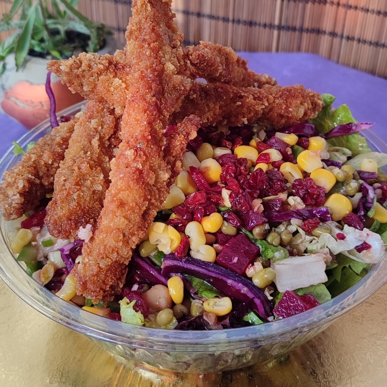Kajun Tavuk Salata Menü