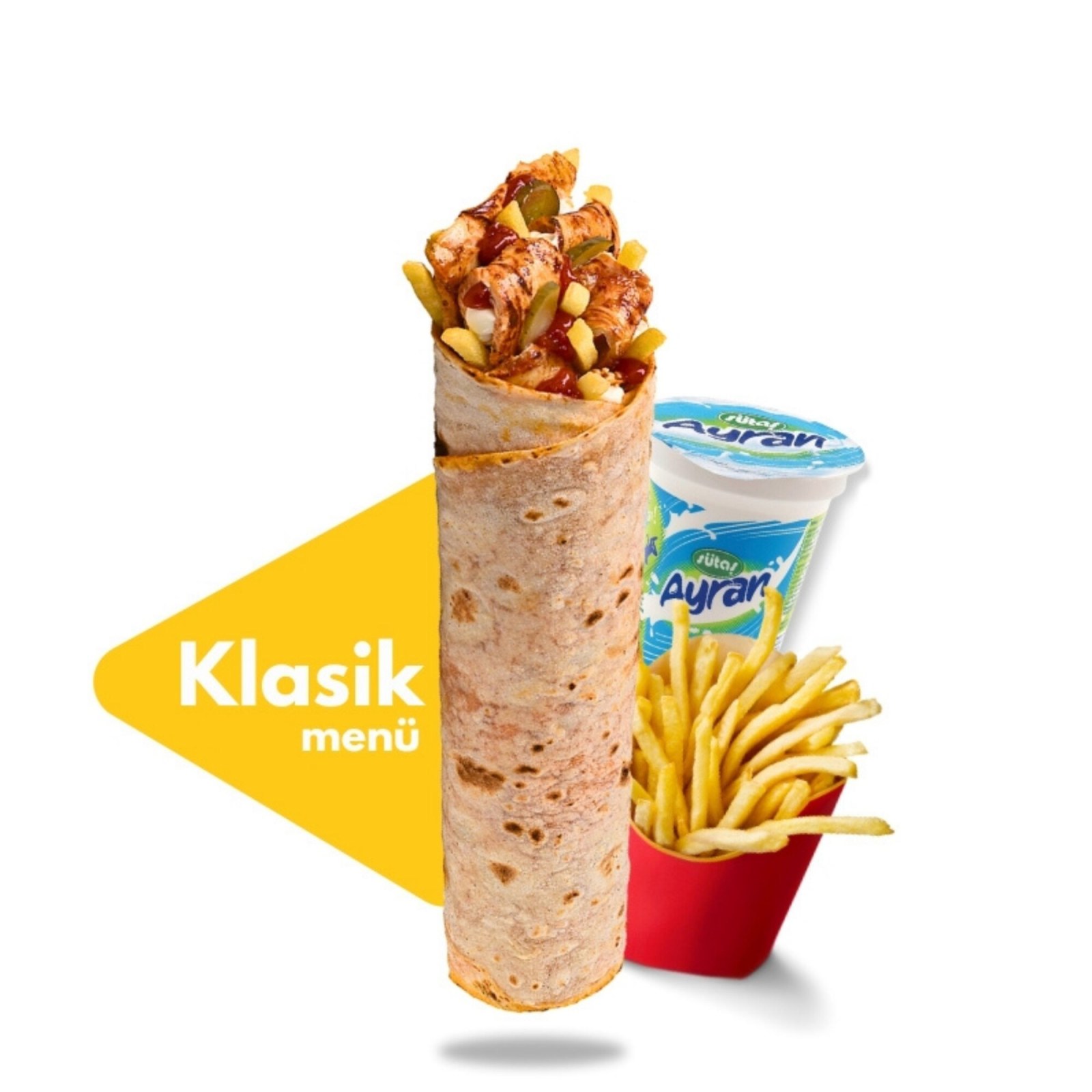 Klasik Tavuk Döner Dürüm Menü