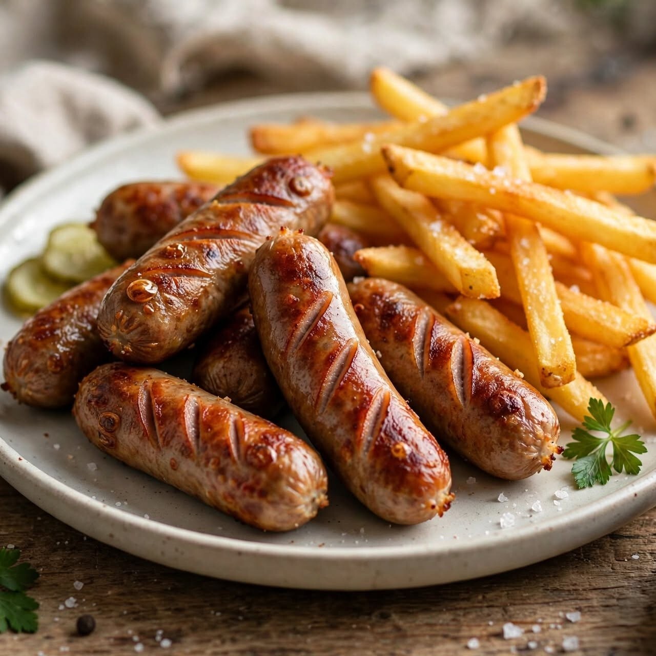 Sosis Tabağı & Patates Kızartması