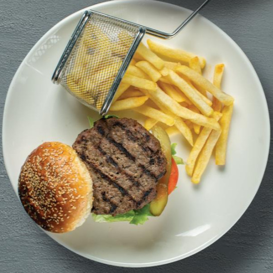 Hamburger+Cips+200 ml Meyve Suyu