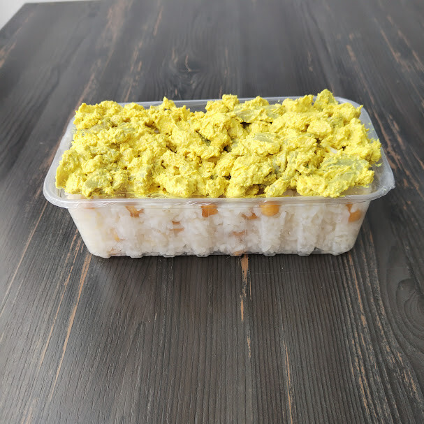 Köri Soslu Tavuk Pilav (150 gr köri soslu tavuk + 450gr nohutlu pilav)