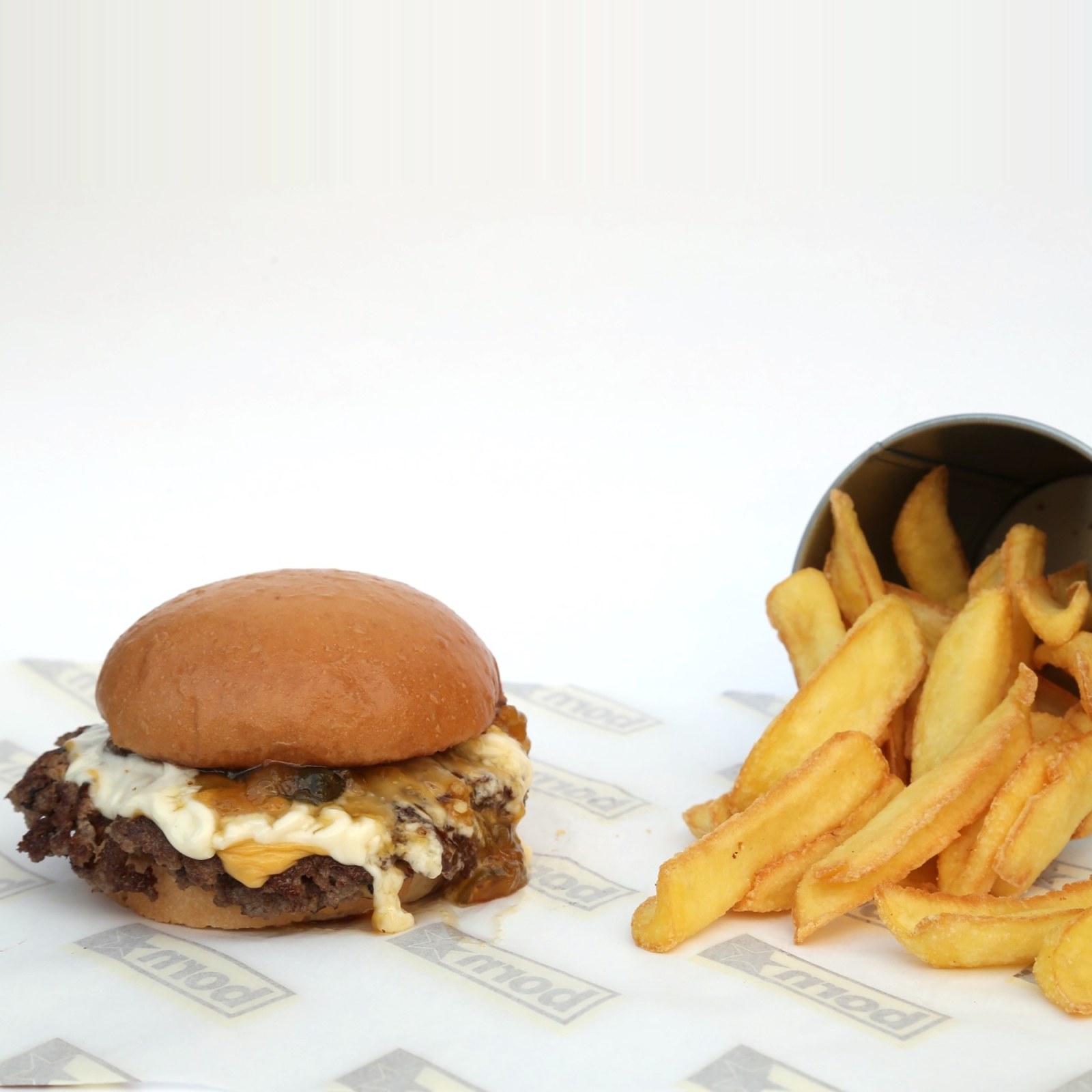 BAD Peach Burger Menu (Medium)