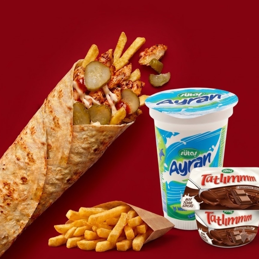 Tavuk Döner Dürüm Süper X-Large Ekonomik Menü