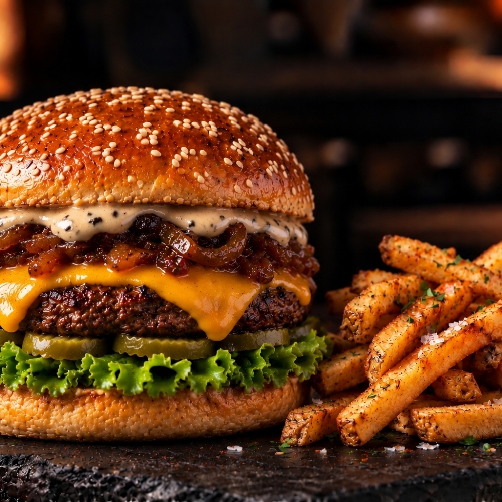 Trüf Mayonezli Cheese Burger