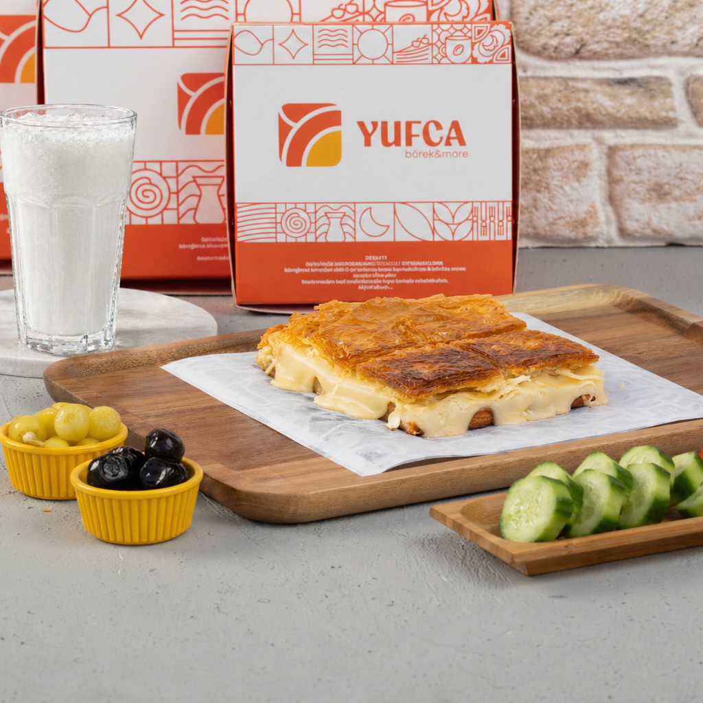 1 Lt Ayran + Kaşar Peynirli Börek (940 gr)