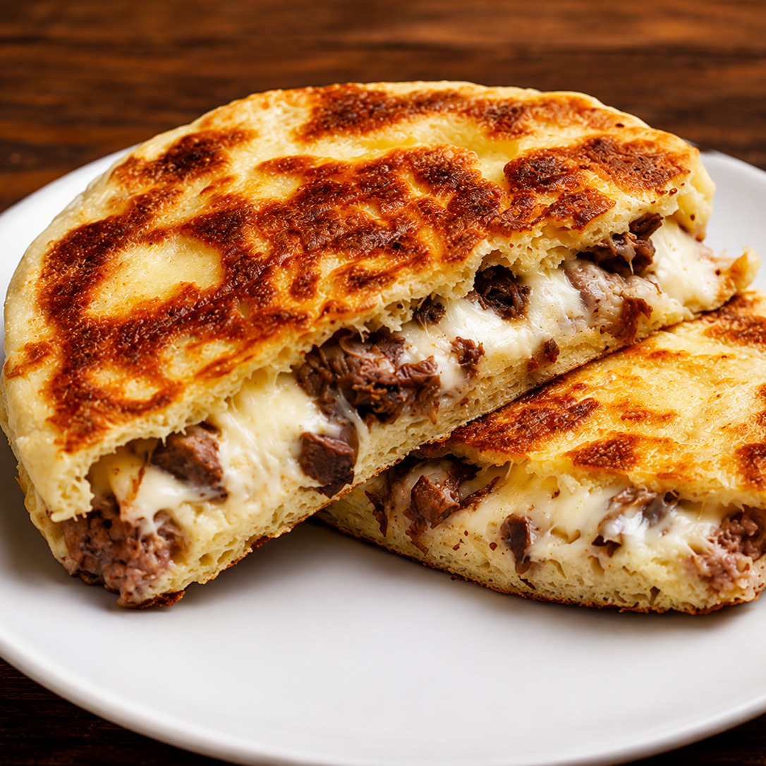 Kavurmalı Tost (bazlama ekmeği)