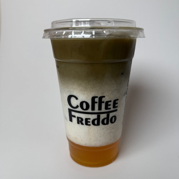 Ice Mango Orange Matcha Latte