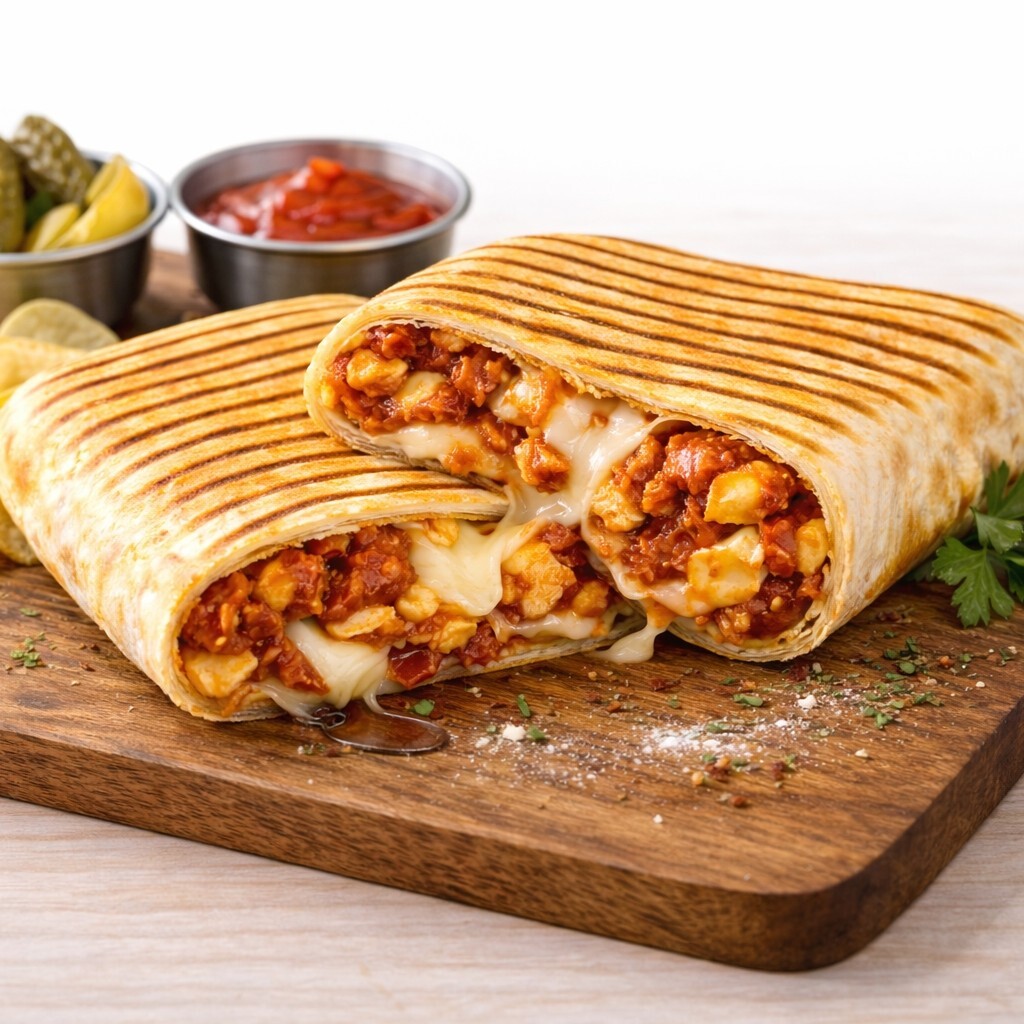 Salçalı Yumurtalı Dürüm Tost Menü