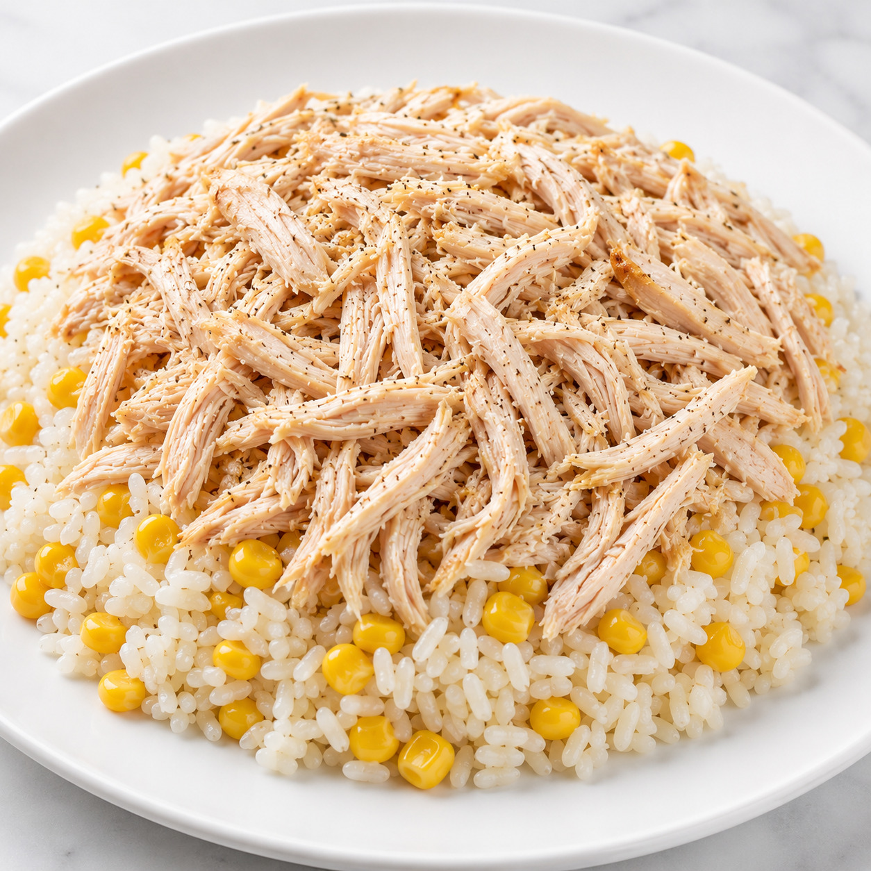 Rice Tavuk Üstü 150 gr Tiftik Tavuk 250 gr Tereyağlı Pilav 50 gr Mısır