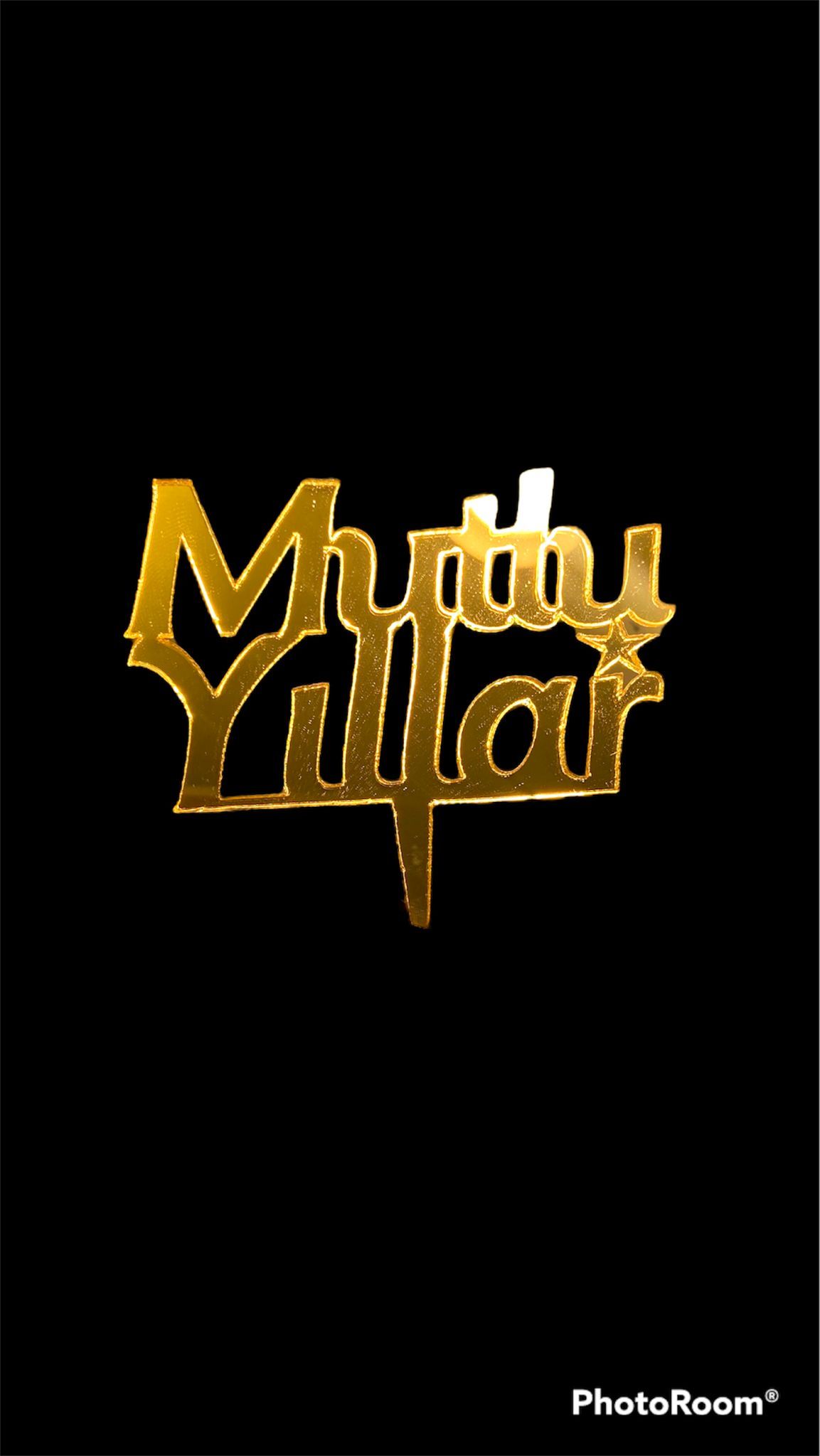 Mutlu Yıllar Pasta Üzeri Yazısı