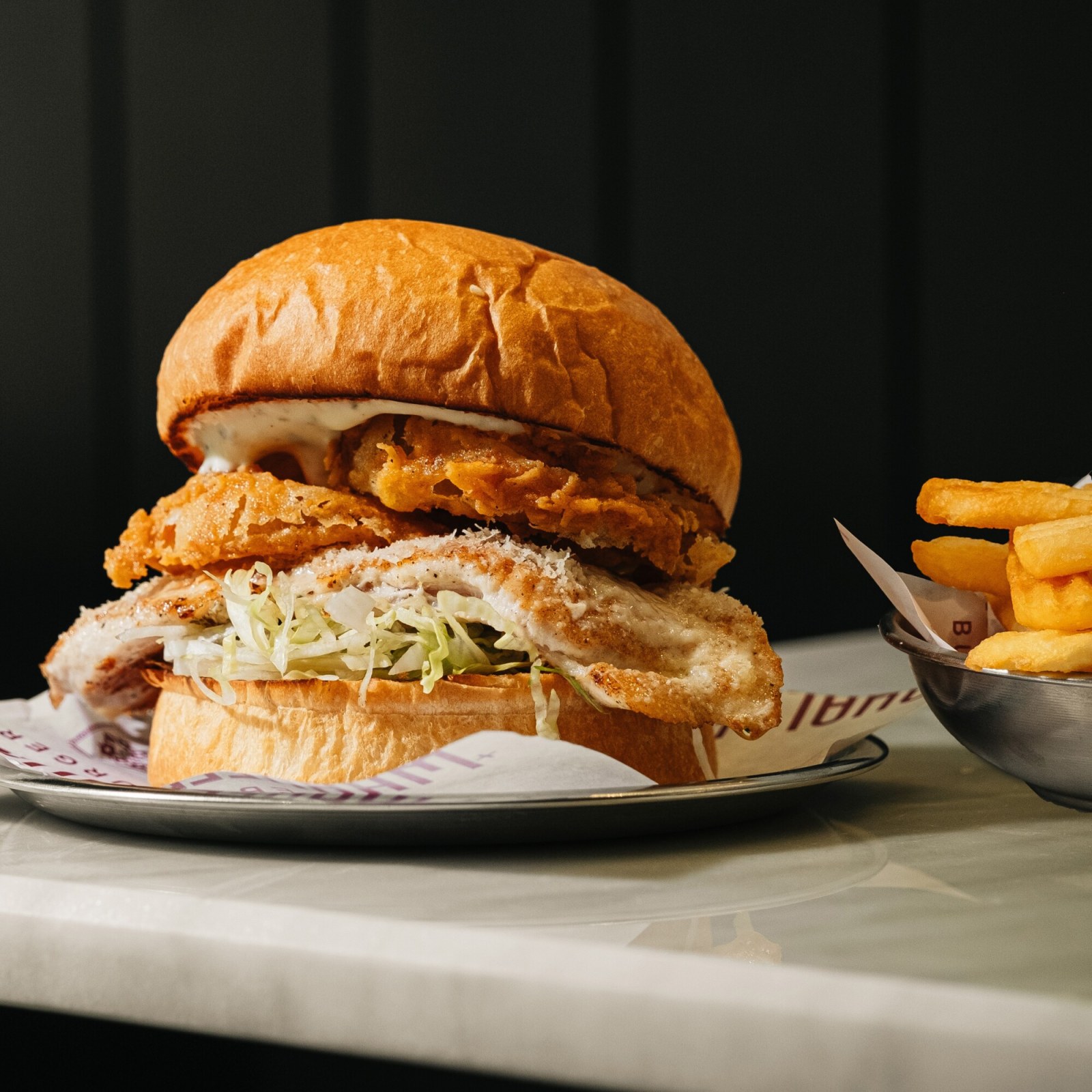 Parmia Chicken Burger