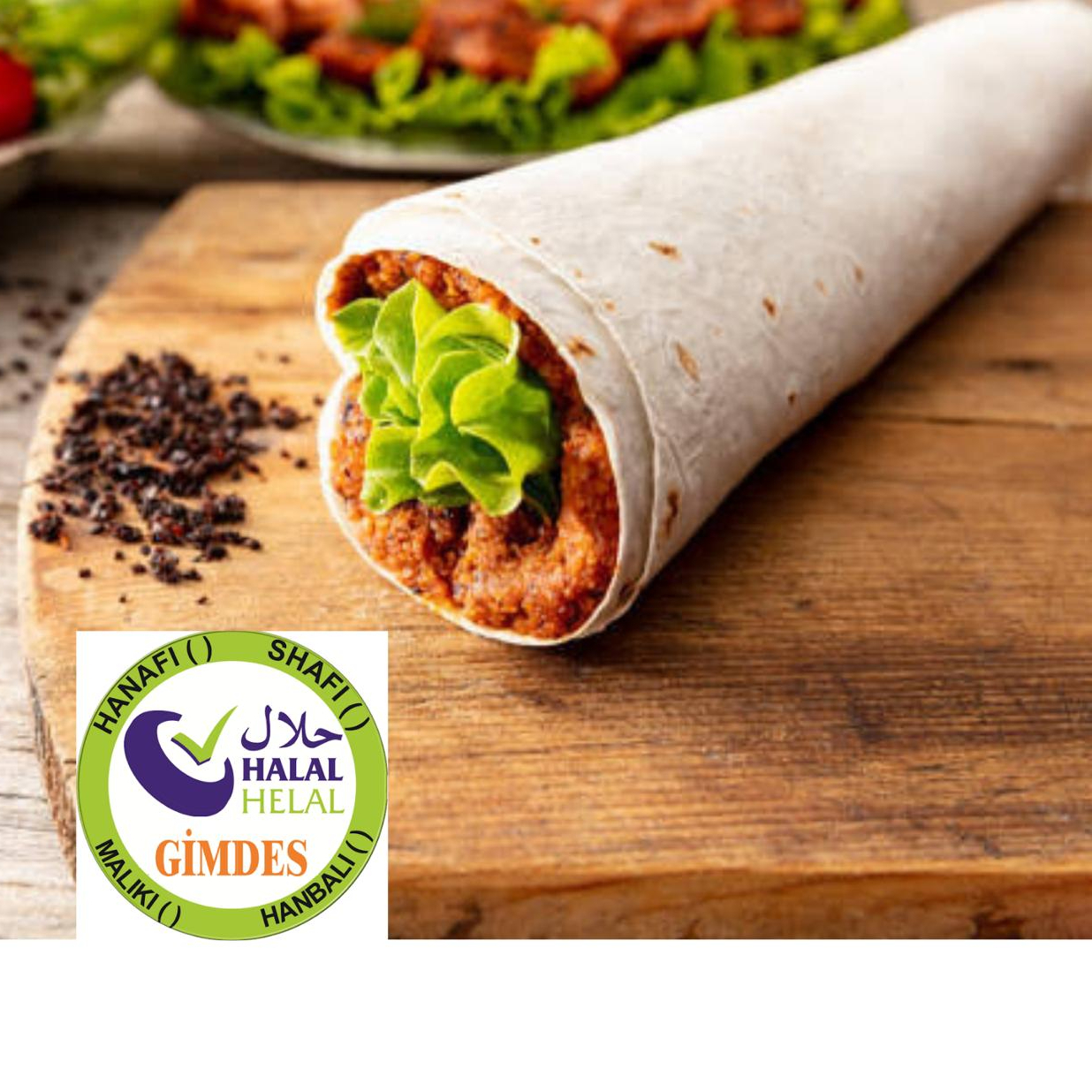 Ultra Mega Çiğ Köfte Dürüm DOĞAL EV TADINDA (125 gr.)