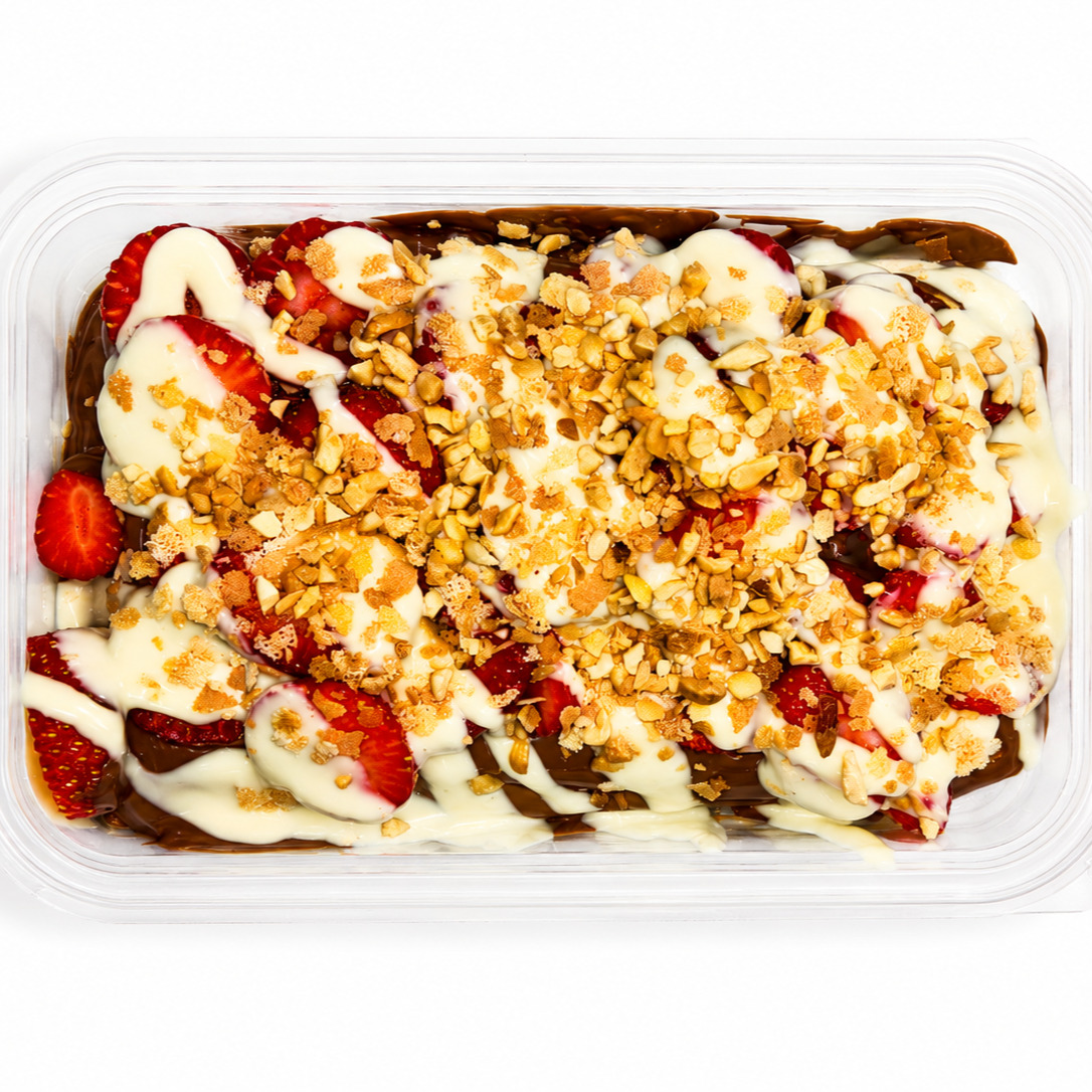Klasik Çilekli Çıtır Waffle