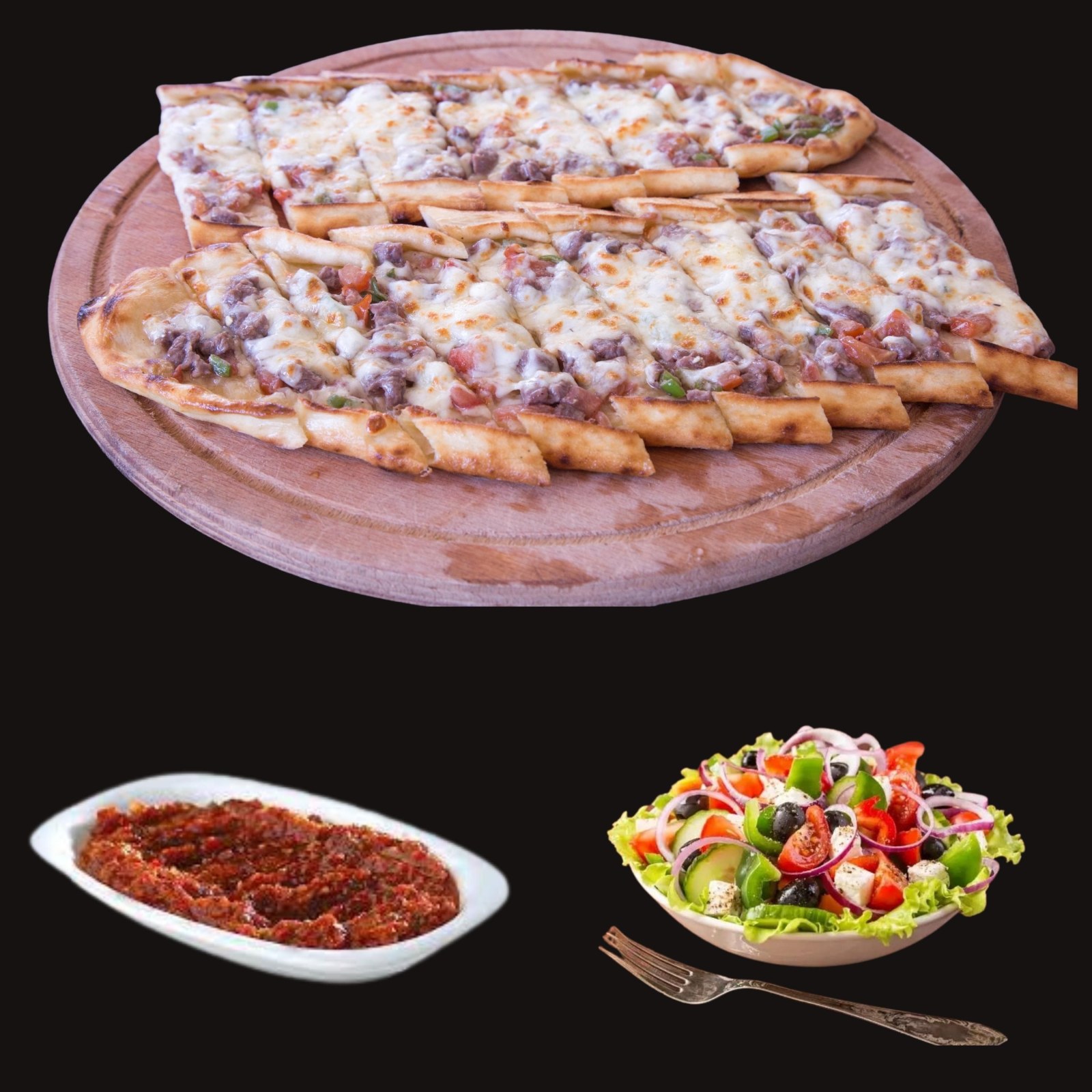 Kuşbaşılı Kaşarlı Pide