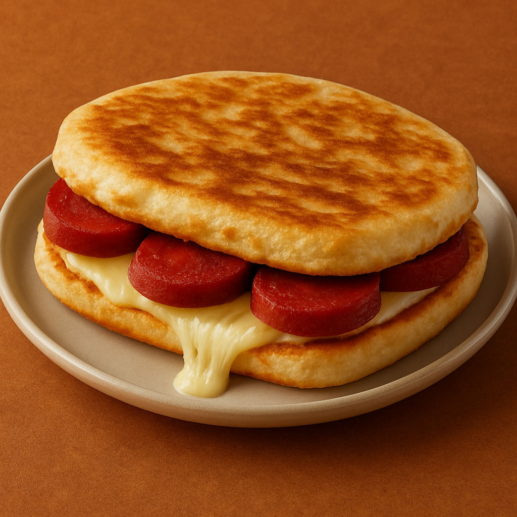 Sucuk Kaşar Bazlama Tost