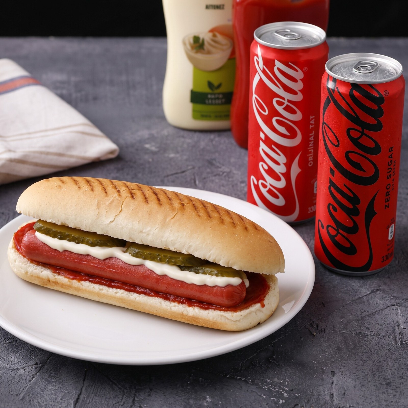 Sosisli Sandviç + Coca-Cola 330ml.