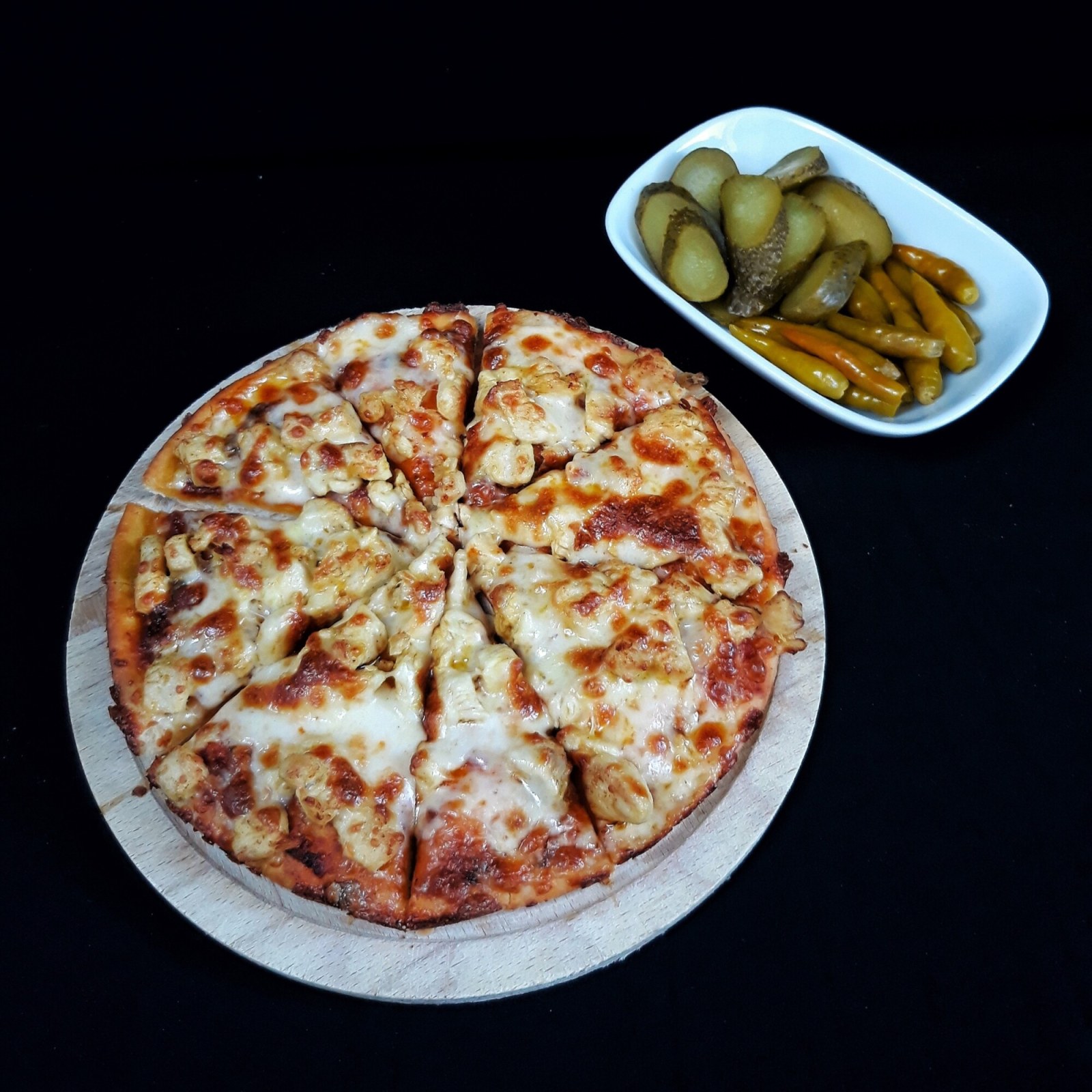 Körili Tavuklu Pizza (Küçük)