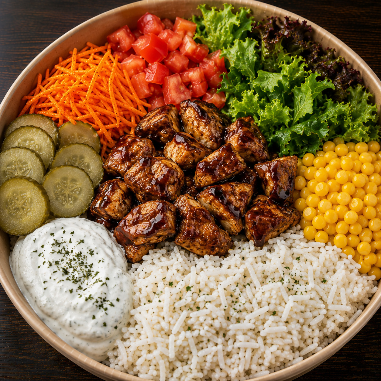 Barbekü Soslu Tavuklu Bowl