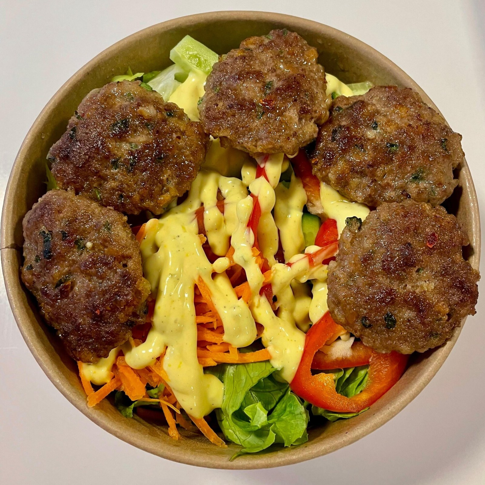 Tam Buğday Makarnalı Köfte Bowl