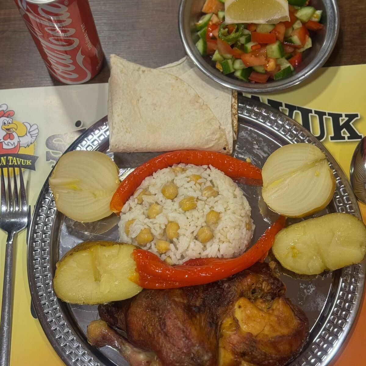 Yarım Piliç Menü