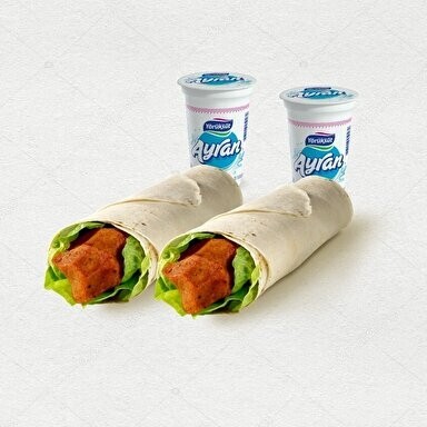 2 Dürüm + 2 Küçük Ayran