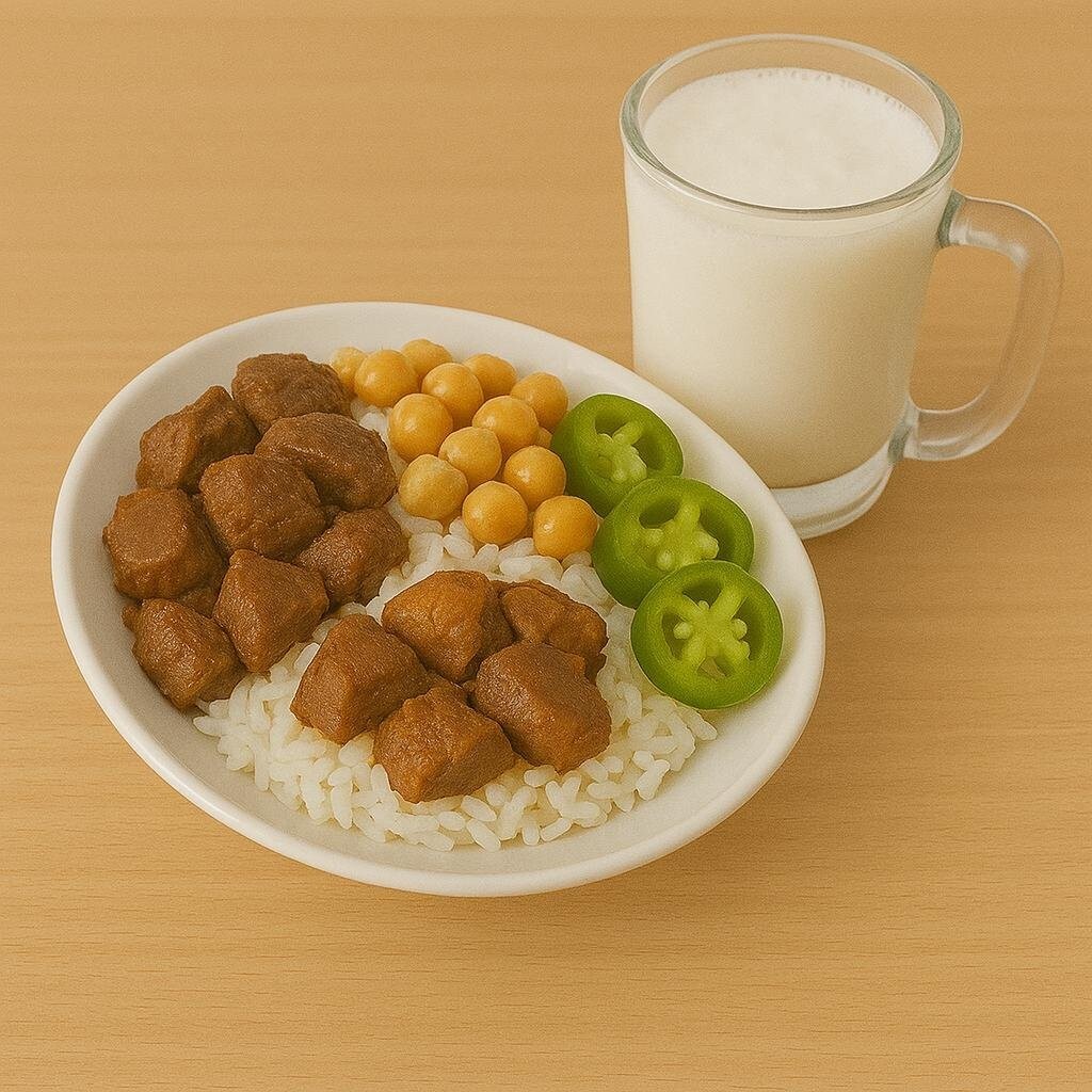 Kavurma Tavuk-Nohut-Jalapeno Turşulu Pilav