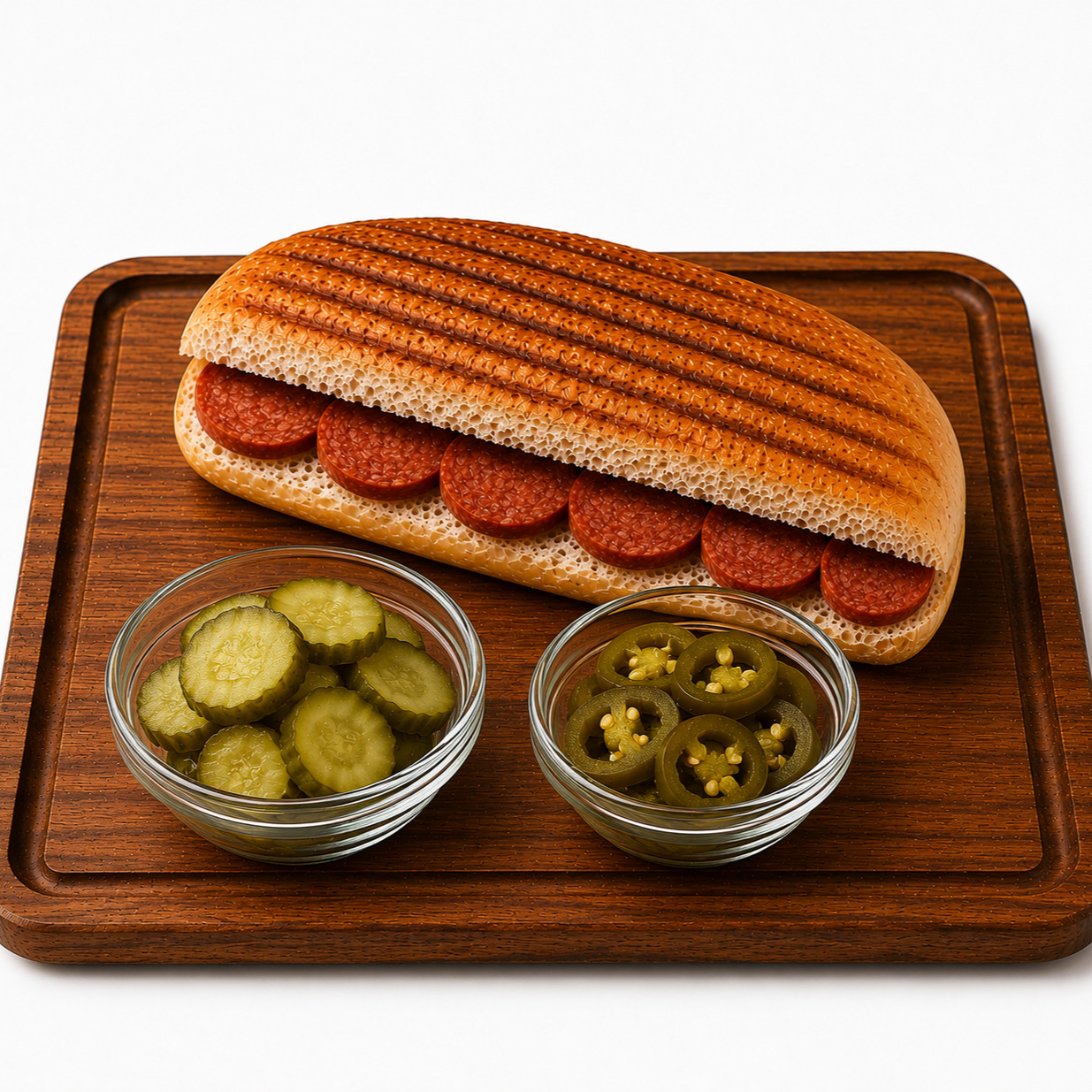 Yarım Ekmek Sucuklu Tost
