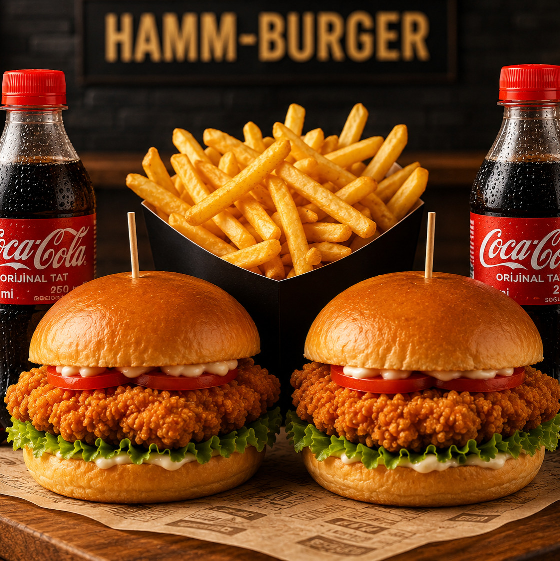 2'li Tavuk Burger Menü
