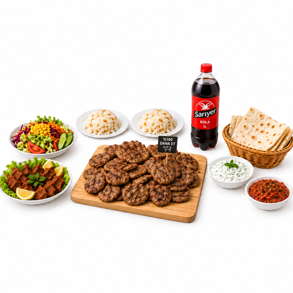 Kiloluk Köfte Menü (1 kg) dana köfte