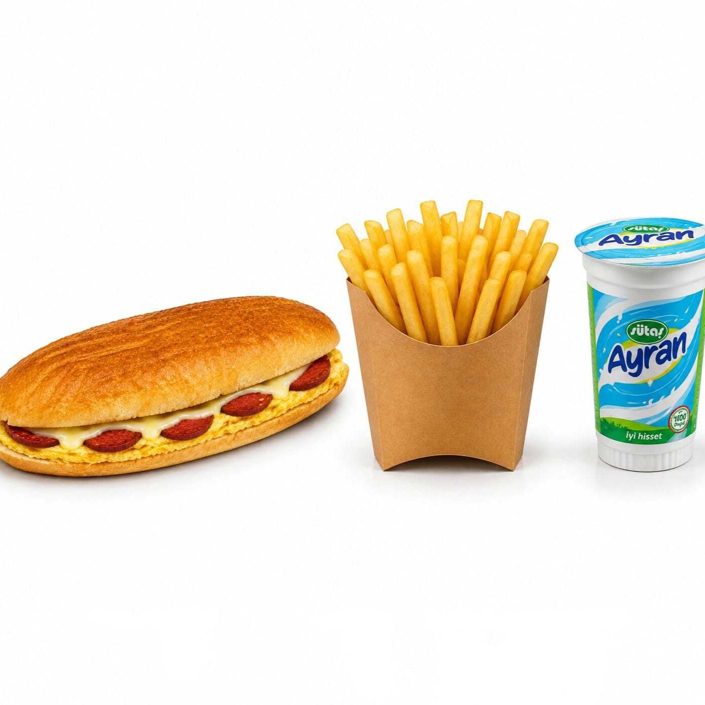 Tam Ekmek Yumurtalı Karışık Tost Menü