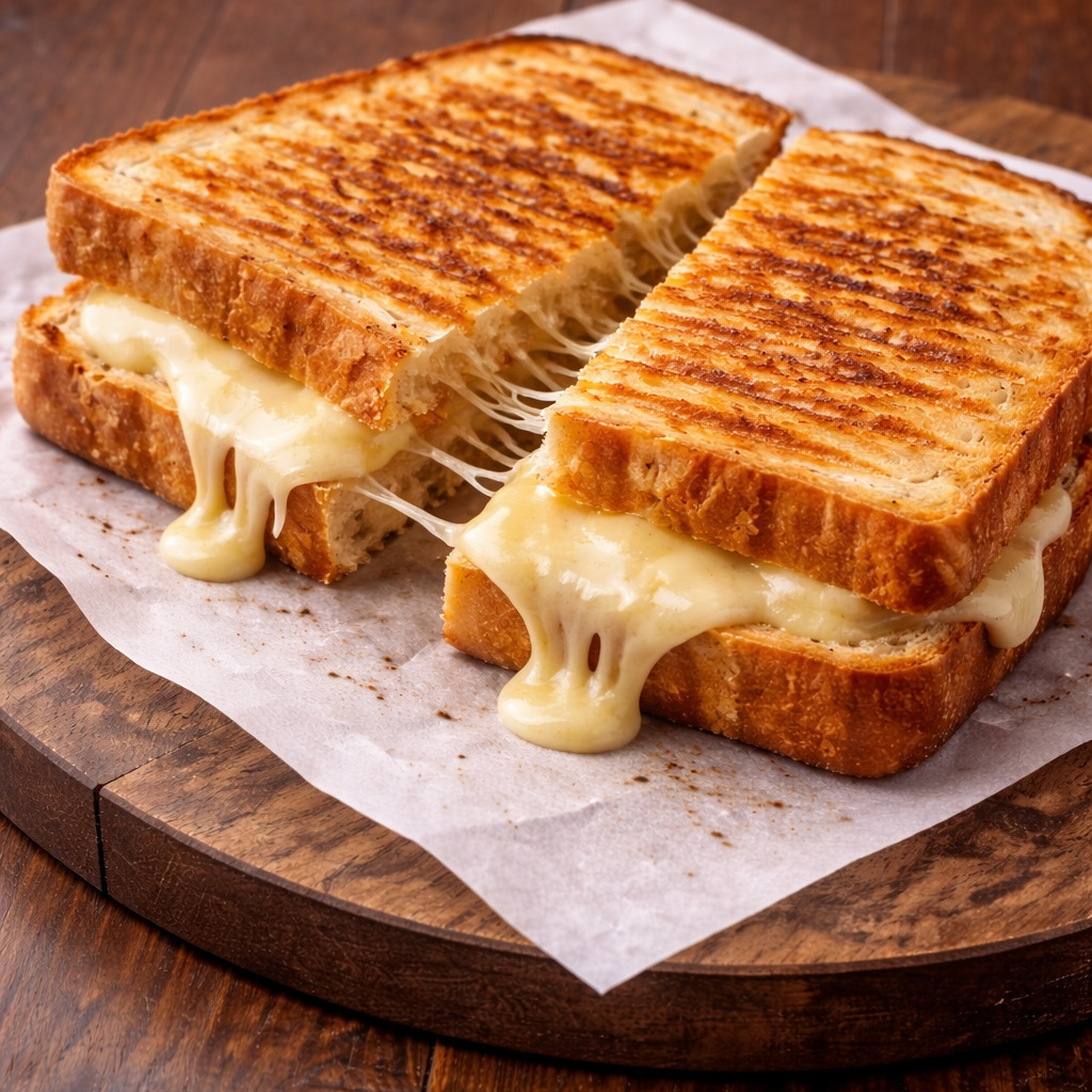 Tost Ekmeğinde Kaşarlı Tost
