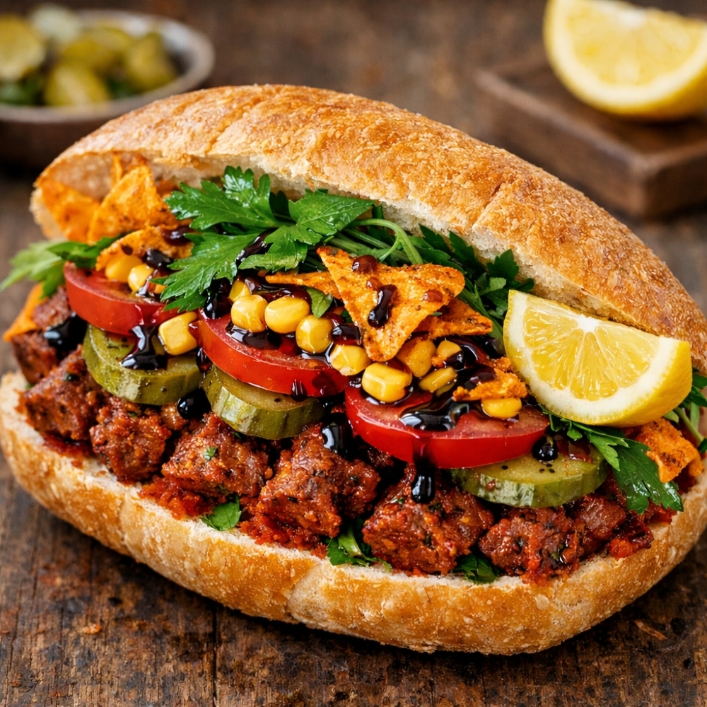 Yarım Ekmek Doritoslu Çiğ Köfte