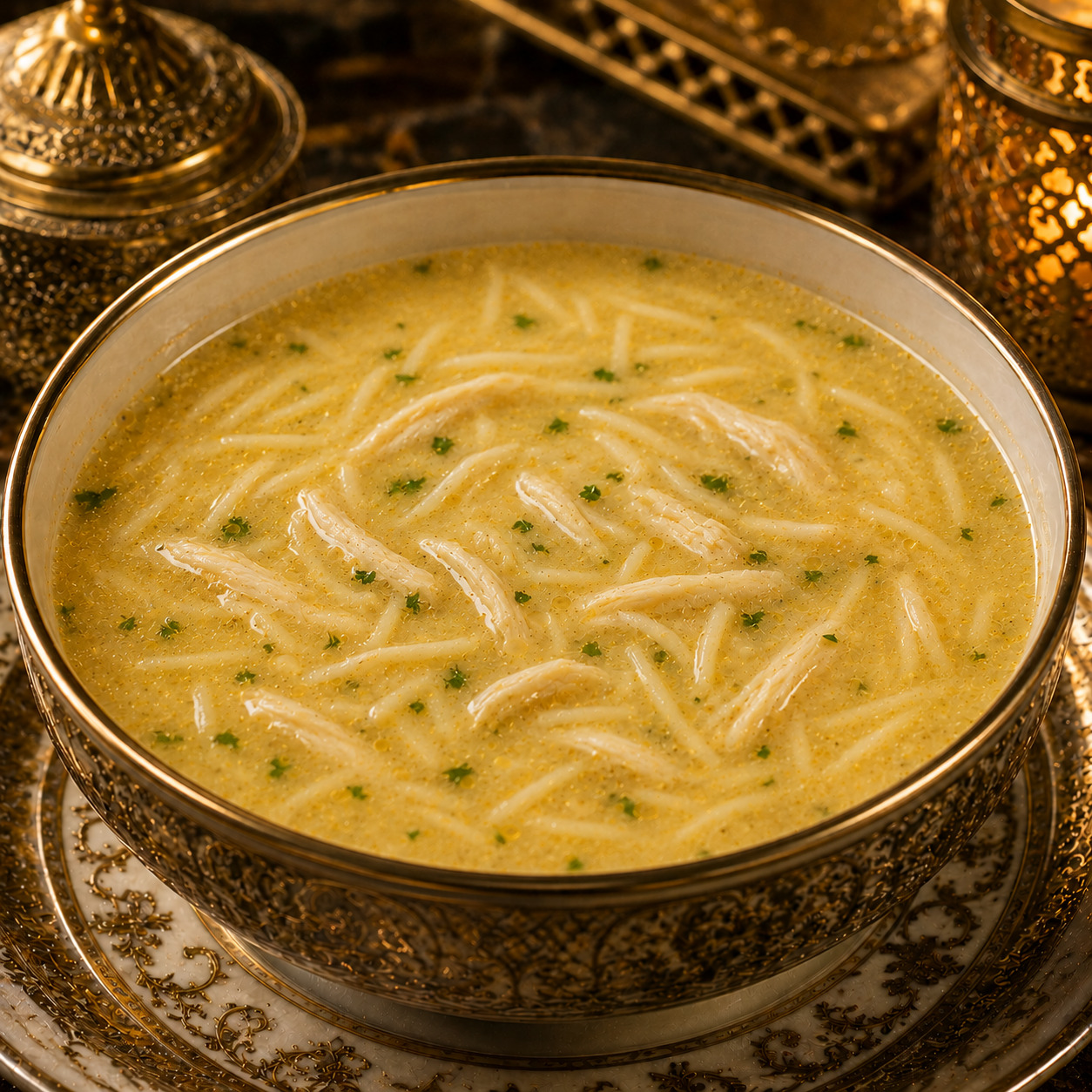 Şehriyeli Tavuk Suyu Çorbası