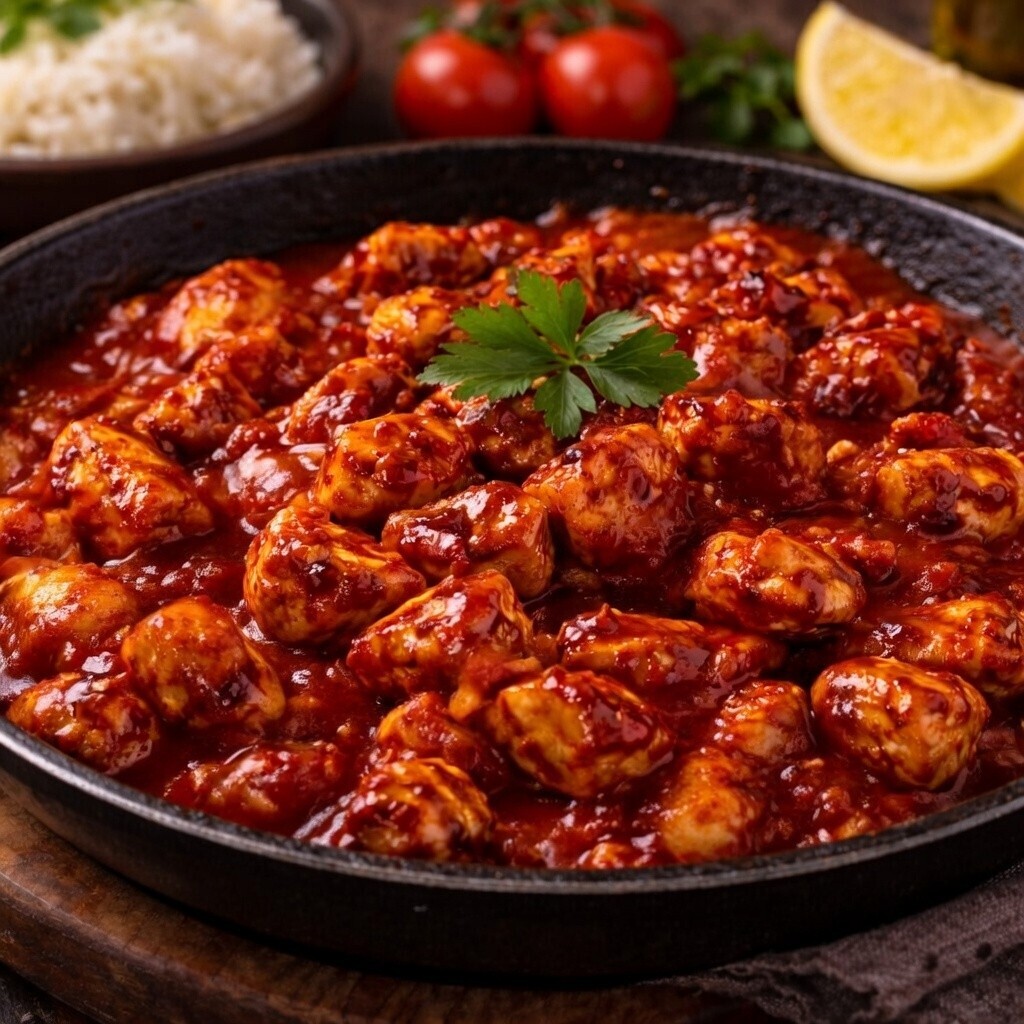 Orta Acı Soslu Tavuk