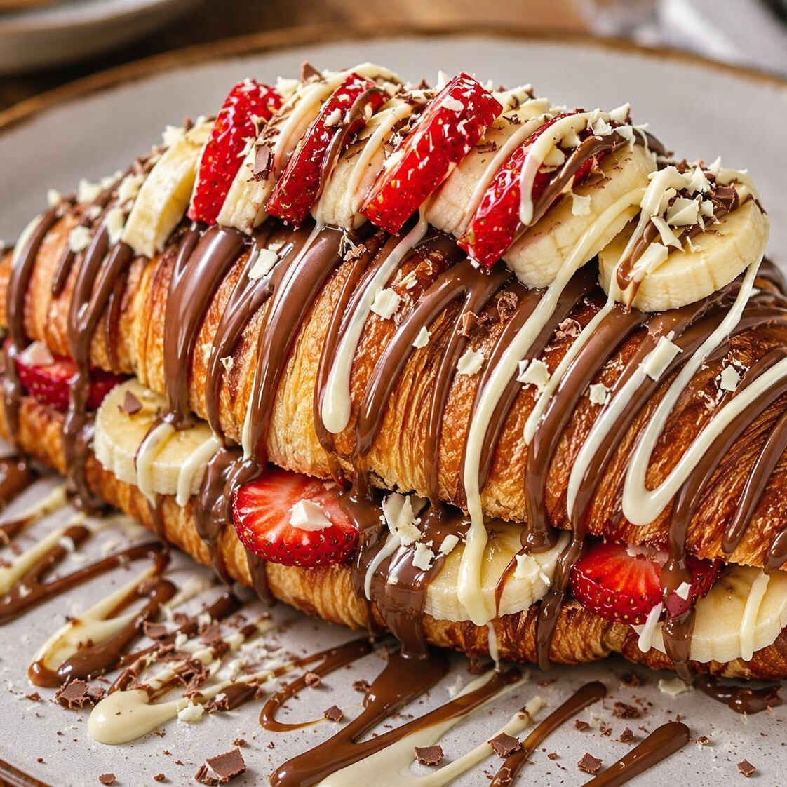 waffle kruvasan