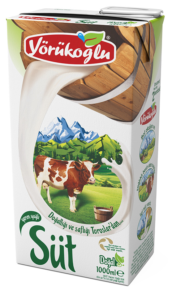 Yörükoğlu 1 Litre Süt